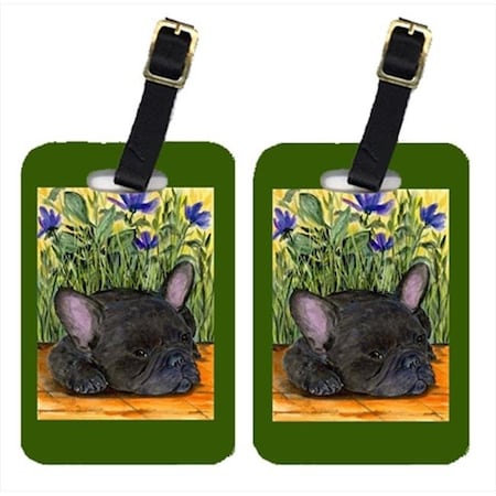 Carolines Treasures Carolines Treasures SS8674BT French Bulldog Luggage Tag - Pair 2; 4 x 2.75 In. SS8674BT